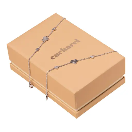 [CPBC343C] Parure Alix Silver (bracelet & collier)