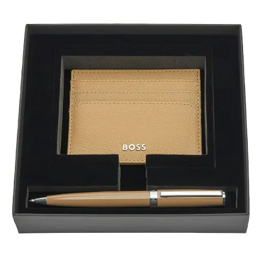 [HPBC254Z] Parure Hugo Boss (stylo bille & porte-cartes)